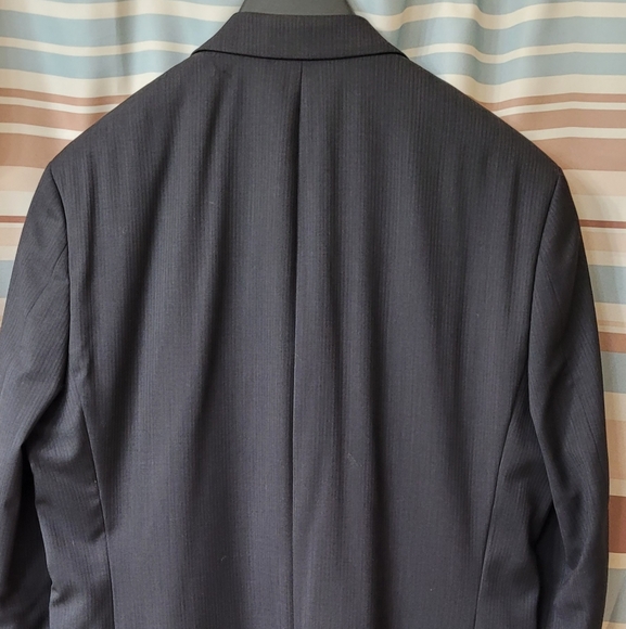 Marc Anthony Slim-Fit Shadow-Striped Wool jacket - Picture 7 of 14